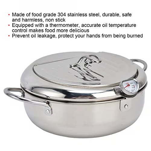 Stainless Steel Frying Pot