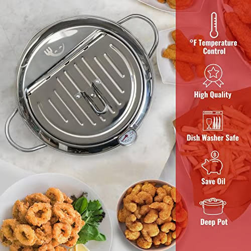 Stainless Steel Frying Pot