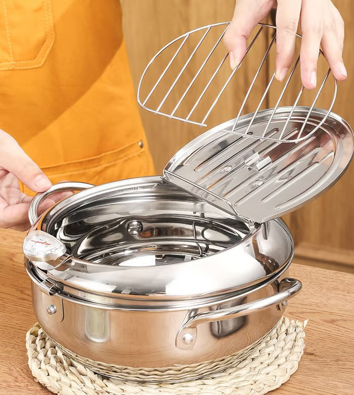 Stainless Steel Frying Pot