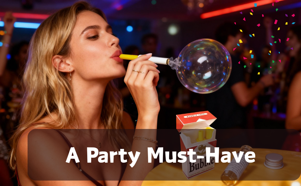bubble blowing cigarettes