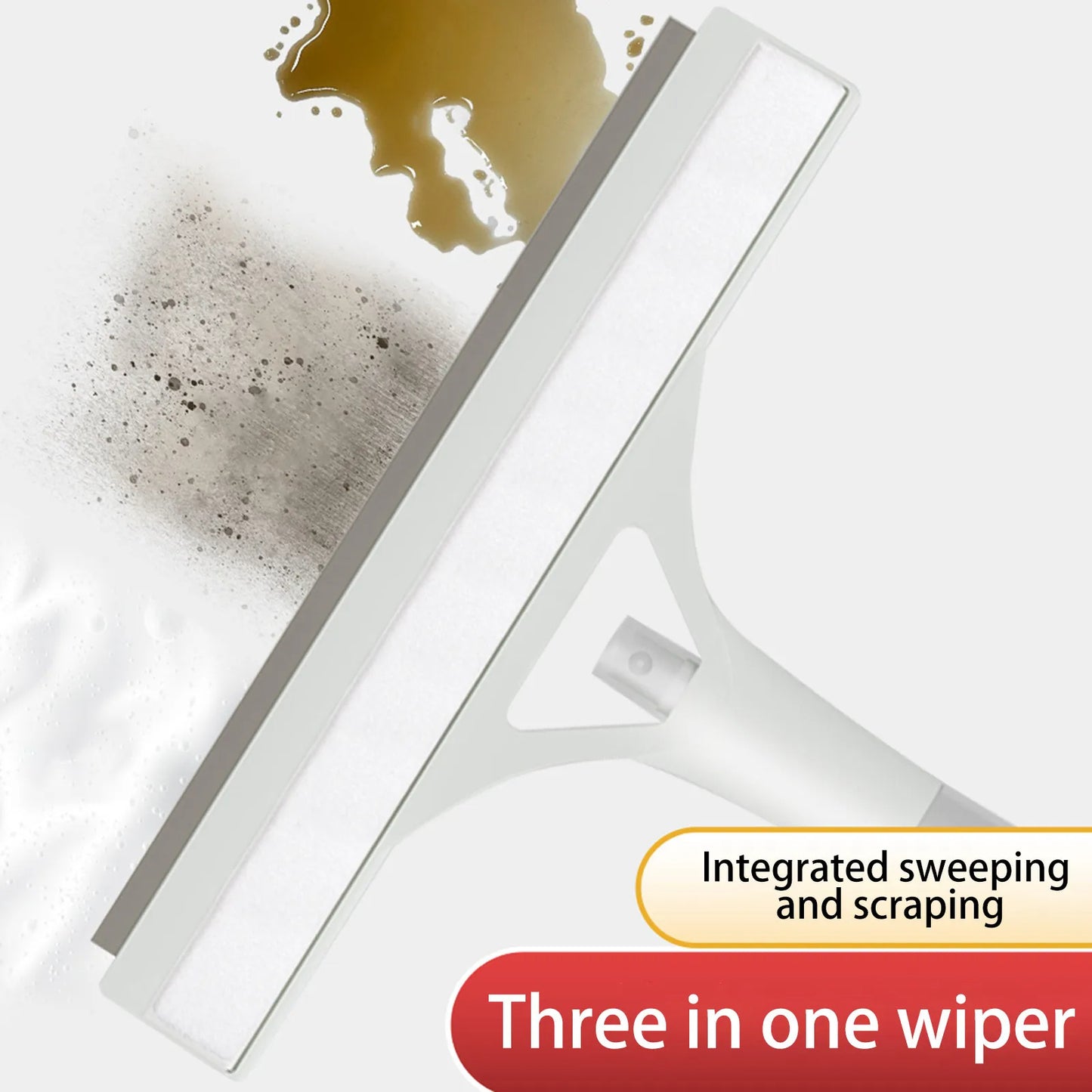 3 In 1 Glass Cleaning in built Spray Bottle and silicone wipe