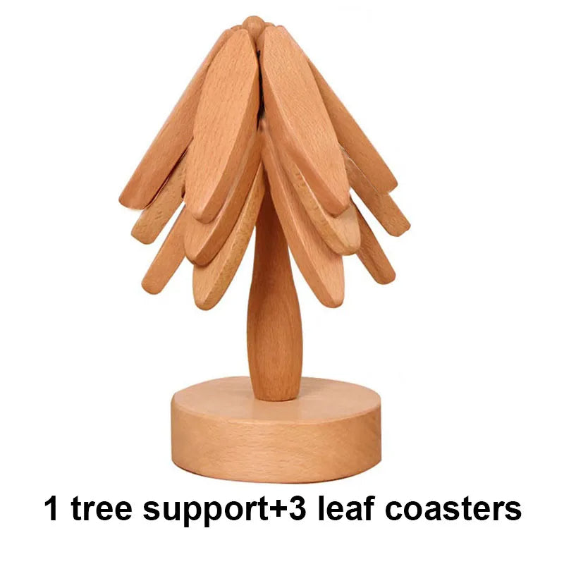 Tree Design Stand Wooden Trivets
