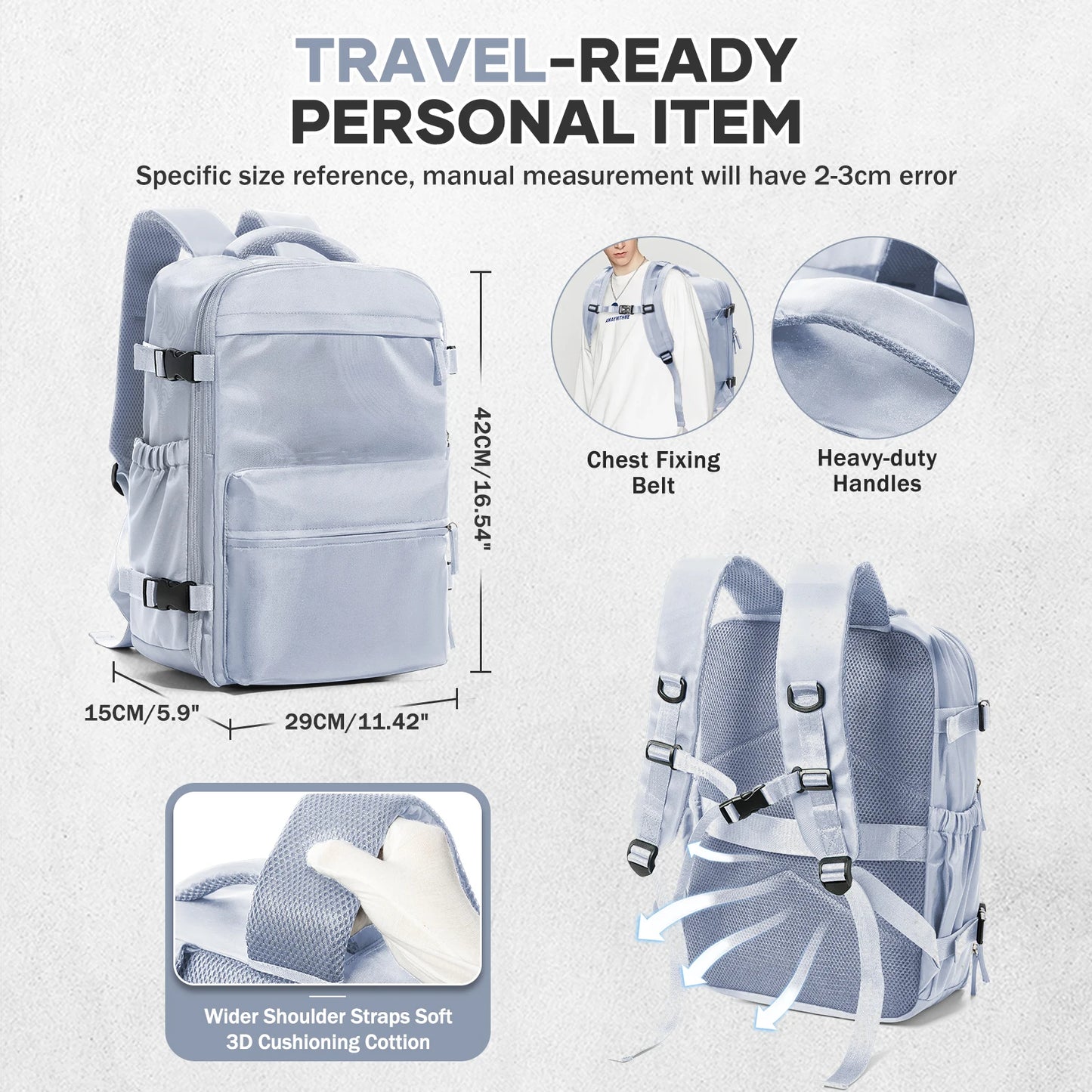 Vacuum compressed Backpack-vacuum pump included
