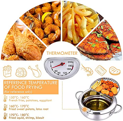 Stainless Steel Frying Pot
