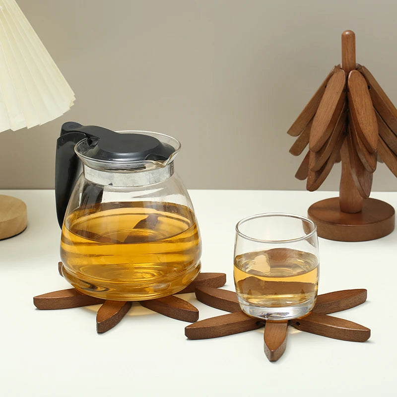 Tree Design Stand Wooden Trivets