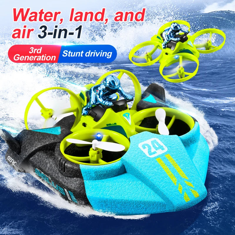 TriRider 3 in 1 Drone, Car and Boat
