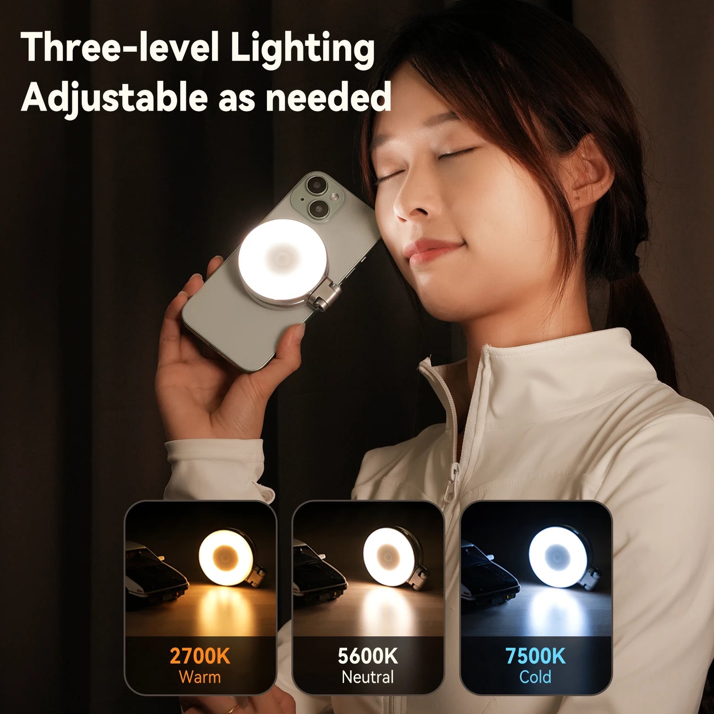 Magnetic selfie light