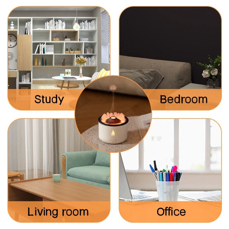 Volcano Fire Flame Air Humidifier