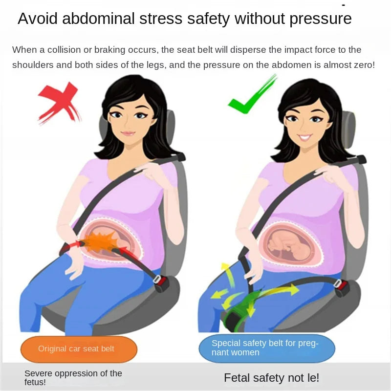 Pregnancy safety seat belt