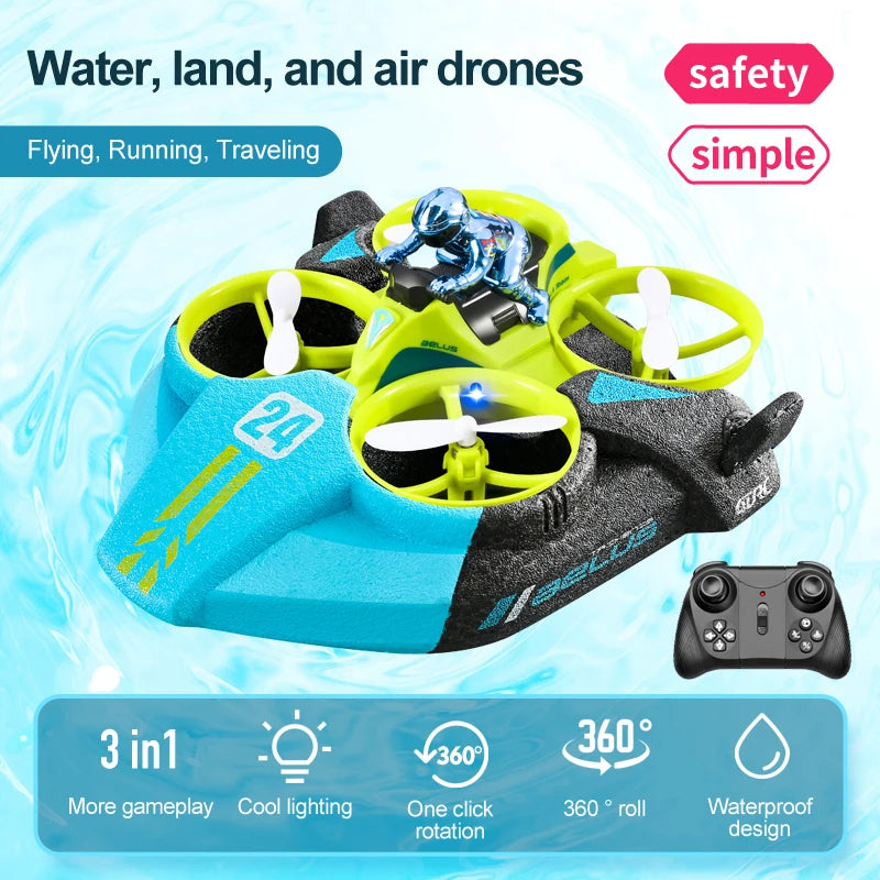 TriRider 3 in 1 Drone, Car and Boat