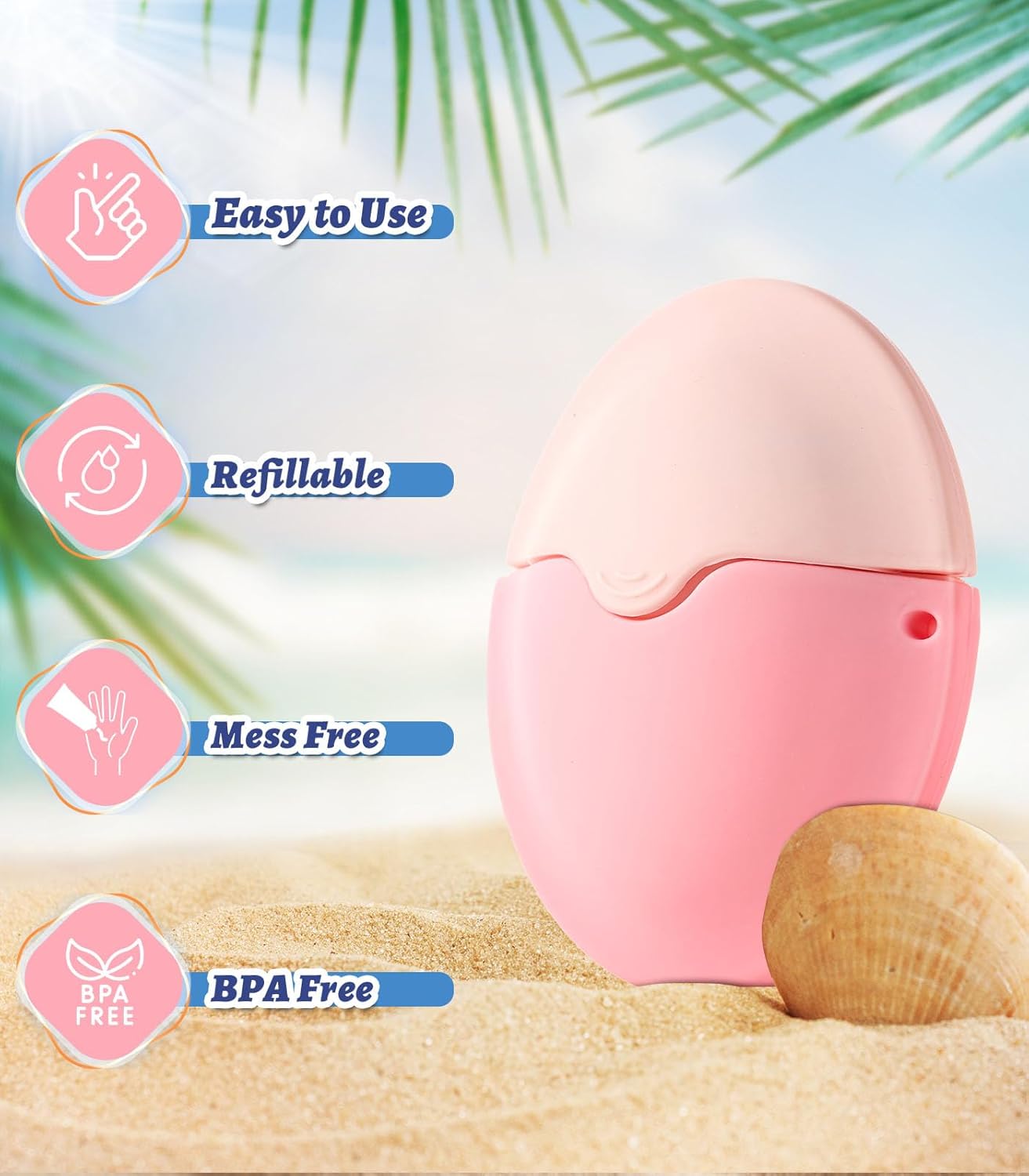 Sunscreen Applicator - Portable- Roll on Sponge Applicator