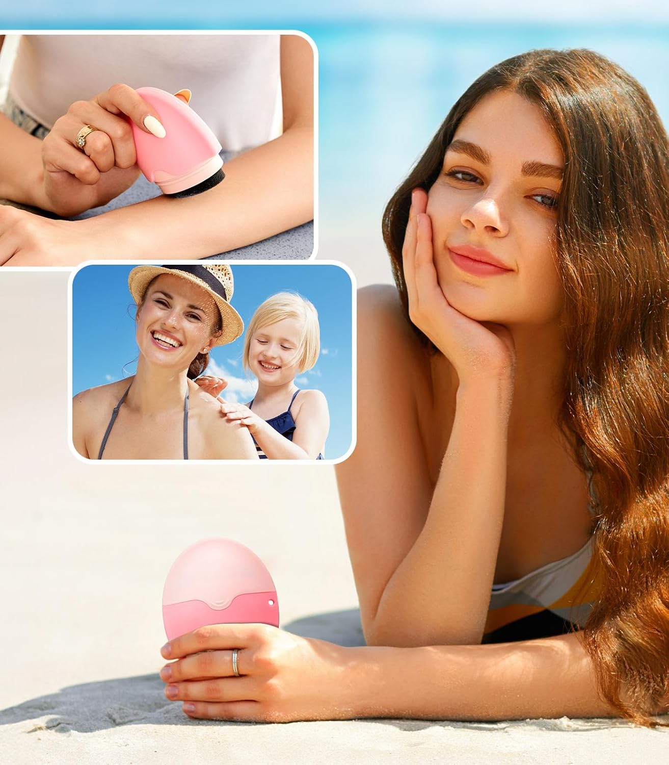 Sunscreen Applicator - Portable- Roll on Sponge Applicator