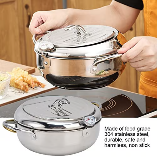 Stainless Steel Frying Pot