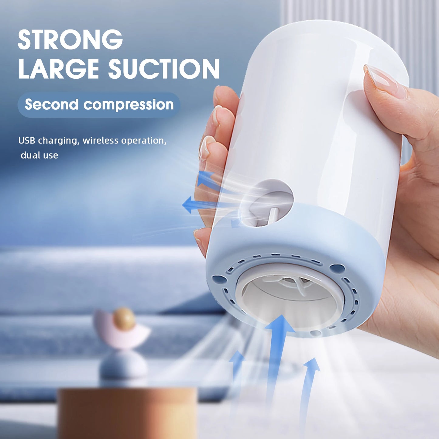 Vacuum compressed Backpack-vacuum pump included