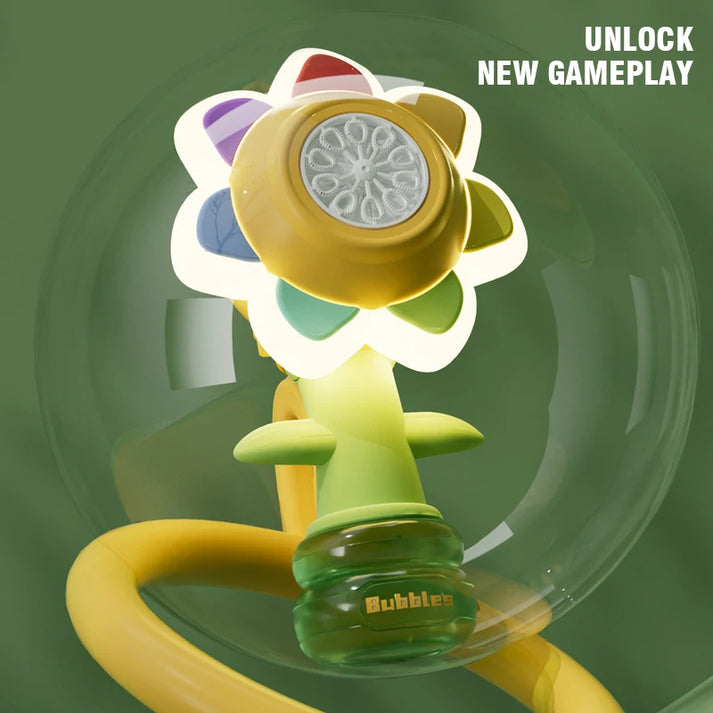 Seven Color Sunflower Bubble Machine