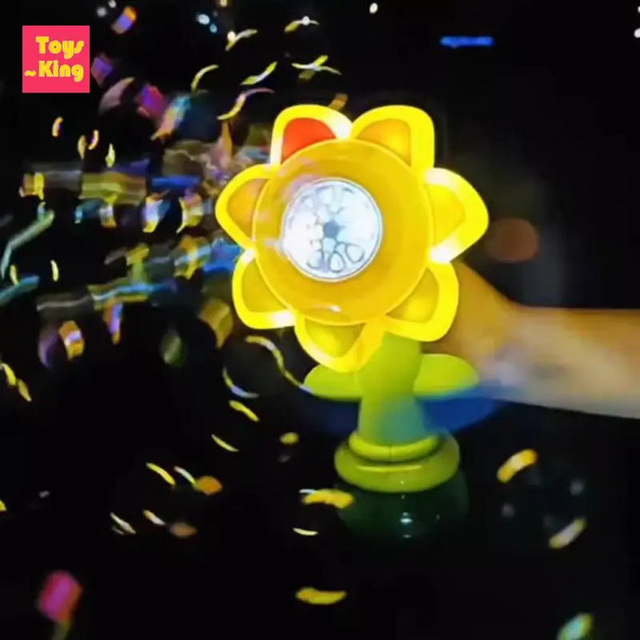 Seven Color Sunflower Bubble Machine