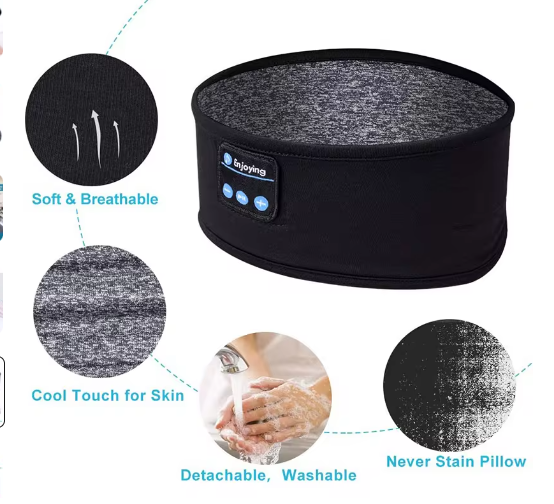 Sleeping band with wireless ear phones