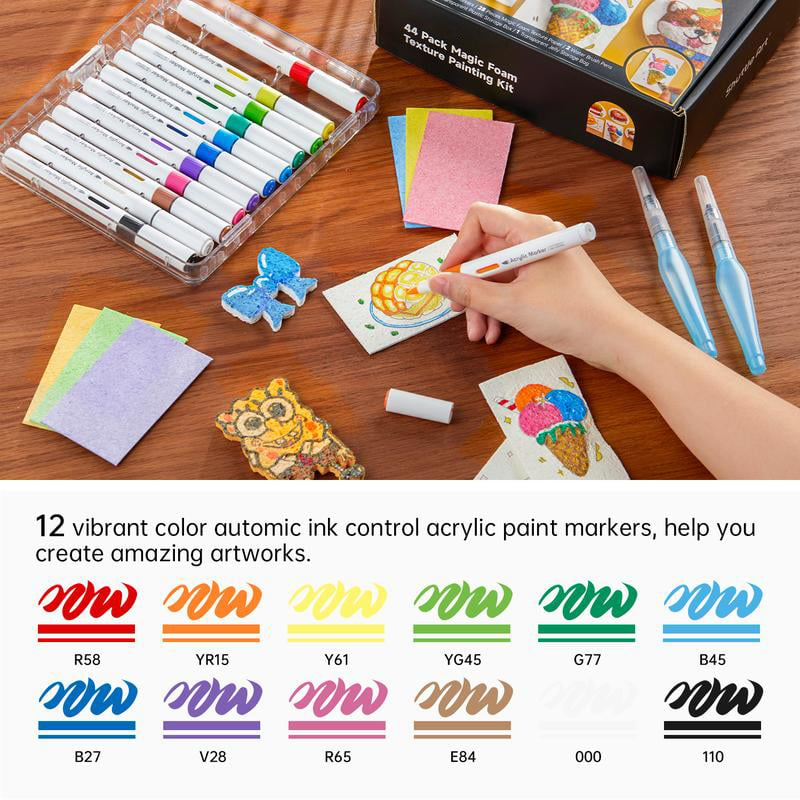 Magic 3D Foam Texture Painting Kit 🎨✨-😃 Great Summer Activity Idea!