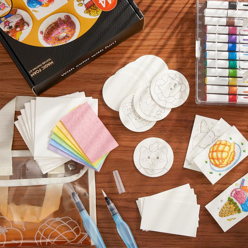 Magic 3D Foam Texture Painting Kit 🎨✨-😃 Great Summer Activity Idea!