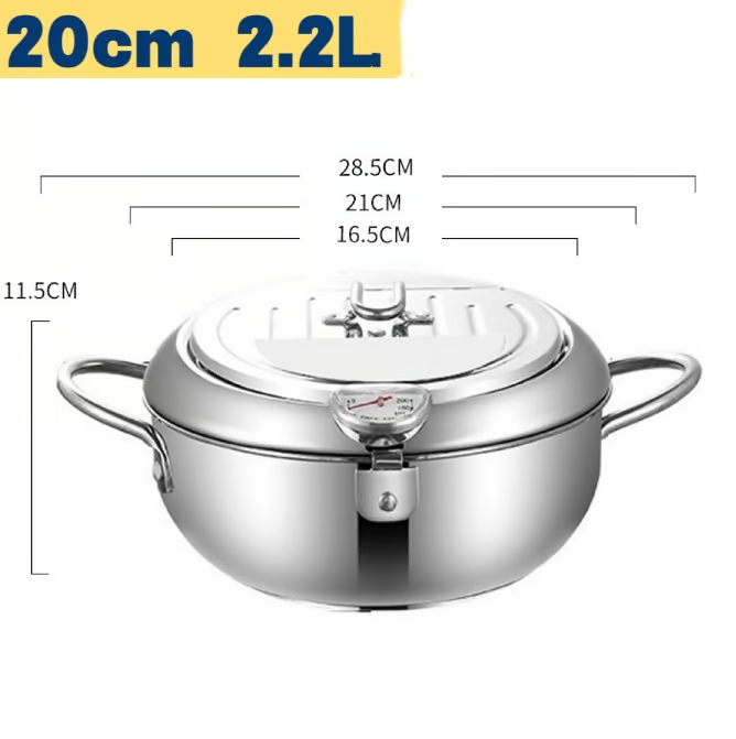 Stainless Steel Frying Pot