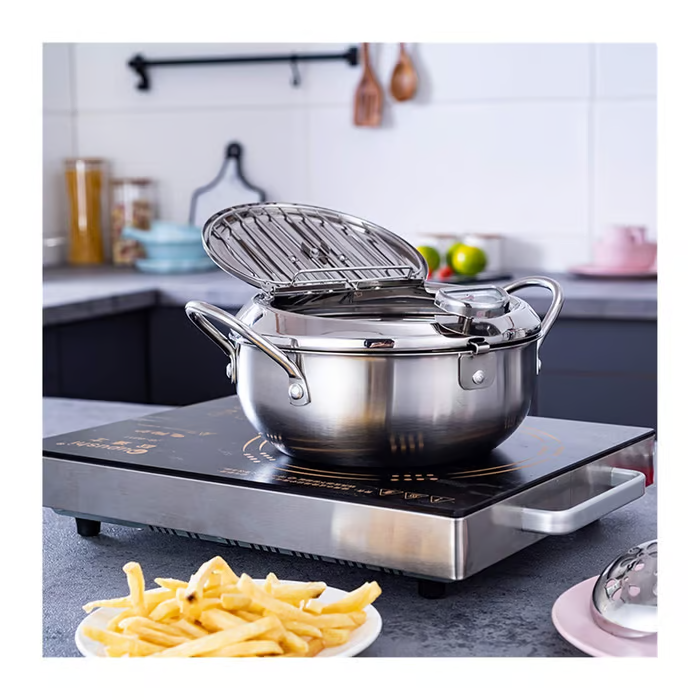 Stainless Steel Frying Pot