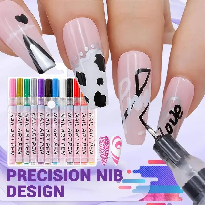 Nail art pen 3D nail polish pens