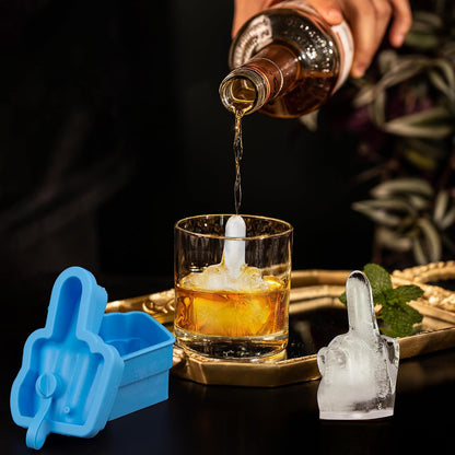 Middle Finger Ice Cube Mold – Funny Whiskey Gag Gift