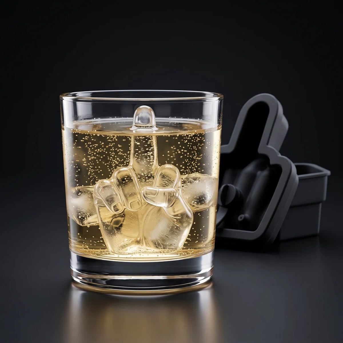 Middle Finger Ice Cube Mold – Funny Whiskey Gag Gift