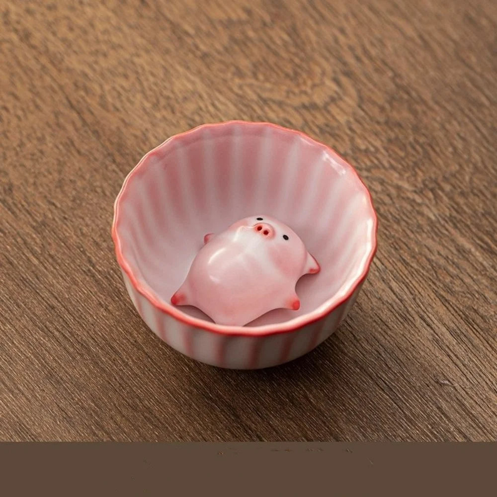 Piglet bubble cup set