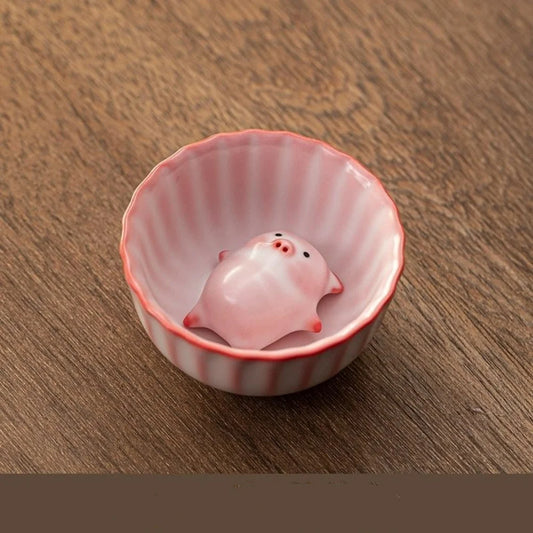Piglet bubble cup set