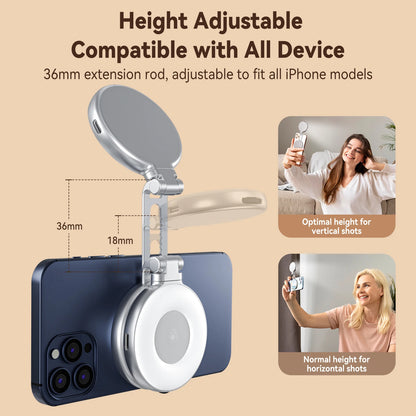 Magnetic selfie light
