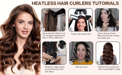 Heatless hair curling band