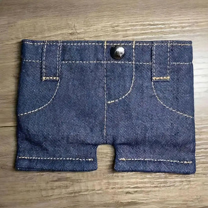 Mini jean wallet funny card holder