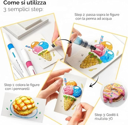 Magic 3D Foam Texture Painting Kit 🎨✨-😃 Great Summer Activity Idea!