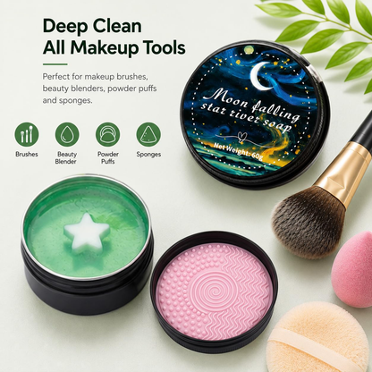 GlowBrush Cleanse — Silicone Makeup Brush & Sponge Cleaning Soap