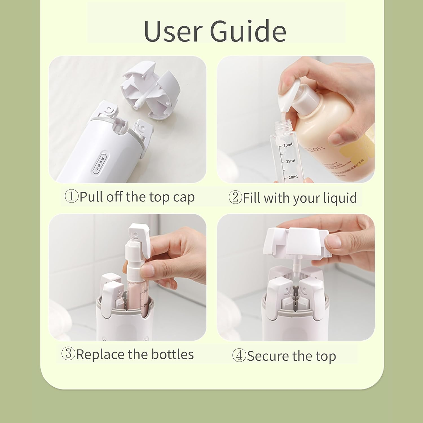 TravelFlow™ 4-in-1 TSA Liquid Dispenser