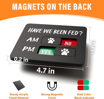 Magnetic Acrylic Dog Feeding Reminder