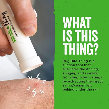 BUG BITE  Suction Tool - Bug Bites and Bee/Wasp Stings, Natural Insect Bite Relief, Chemical Free