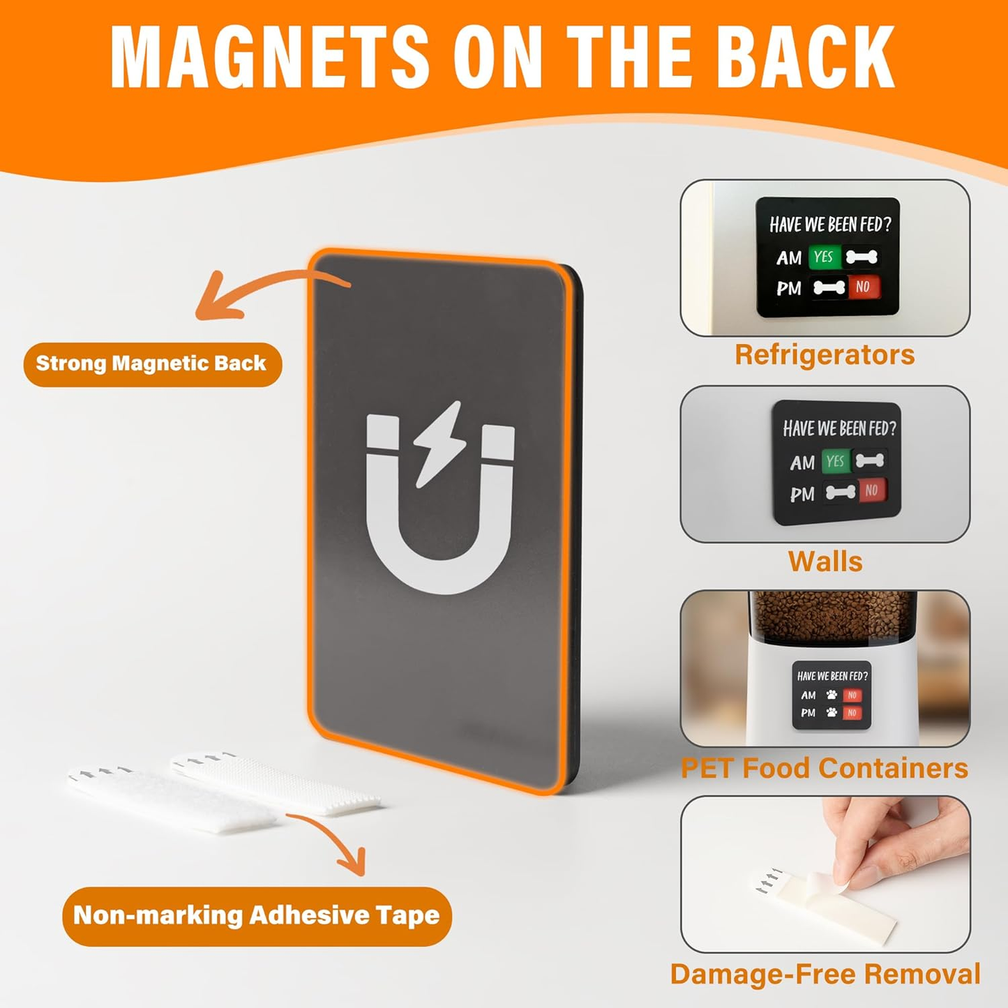 Magnetic Acrylic Dog Feeding Reminder