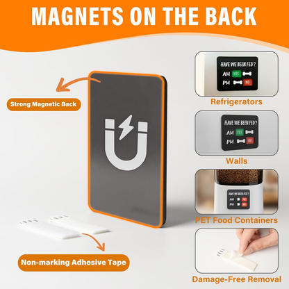 Magnetic Acrylic Dog Feeding Reminder