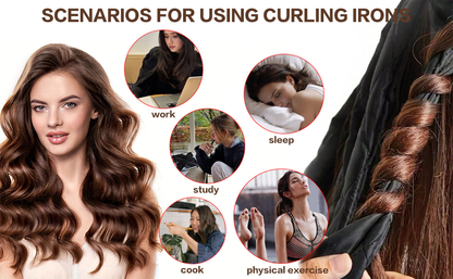 Heatless hair curling band
