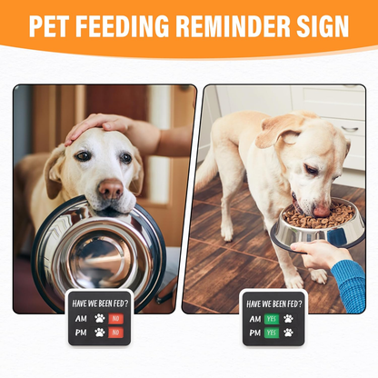 Magnetic Acrylic Dog Feeding Reminder
