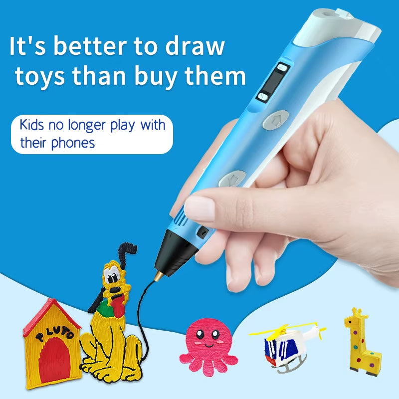 3-D pen DIY toy for girls and boys, christmas gift