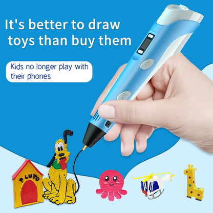 3-D pen DIY toy for girls and boys, christmas gift