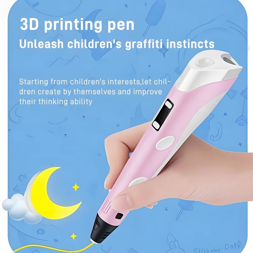 3-D pen DIY toy for girls and boys, christmas gift