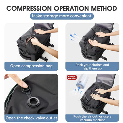 Vacuum compressed Backpack-vacuum pump included