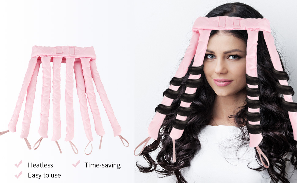 Heatless hair curling band