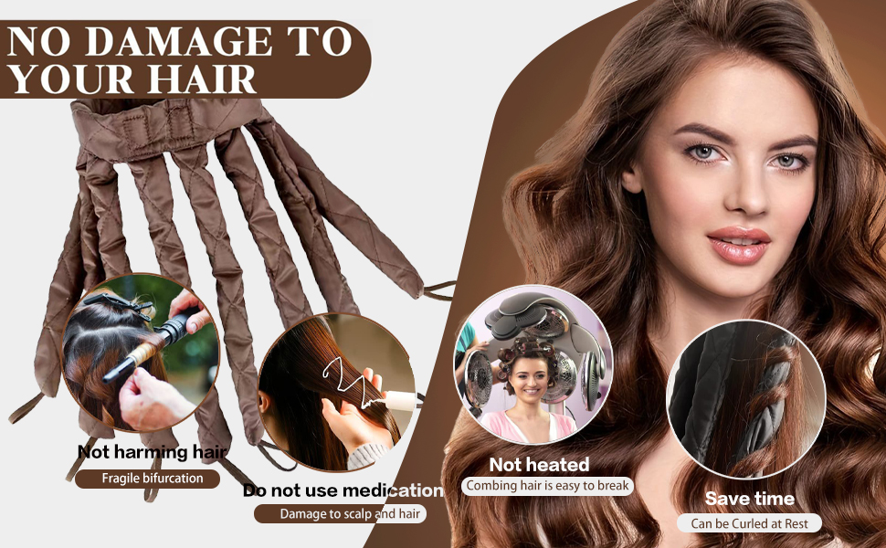 Heatless hair curling band