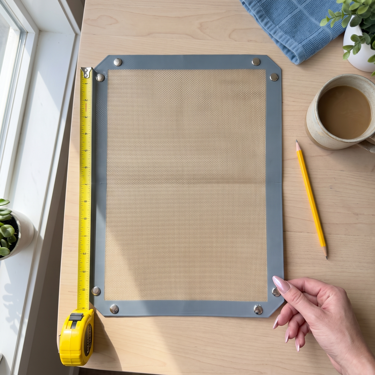 Snap-Corner Roasting Tray – Reusable Non-Stick Baking Mat