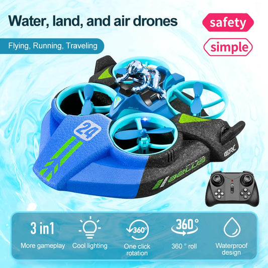 TriRider 3 in 1 Drone, Car and Boat